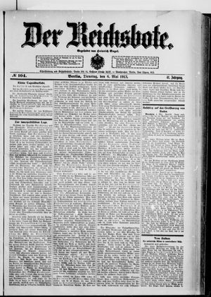 Der Reichsbote vom 06.05.1913