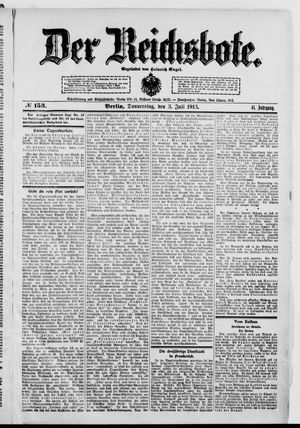 Der Reichsbote vom 03.07.1913