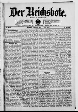 Der Reichsbote vom 08.07.1913