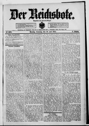 Der Reichsbote vom 20.07.1913