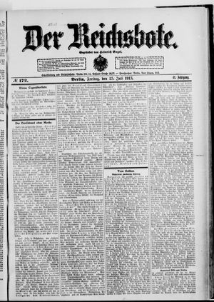 Der Reichsbote vom 25.07.1913