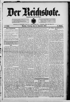 Der Reichsbote vom 23.09.1913