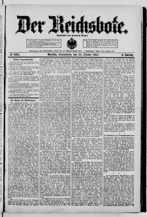 Der Reichsbote vom 25.10.1913