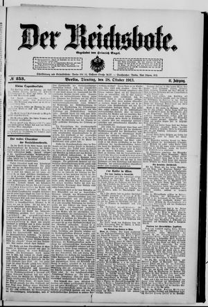 Der Reichsbote vom 28.10.1913