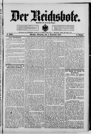 Der Reichsbote vom 05.11.1913