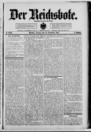 Der Reichsbote vom 28.11.1913