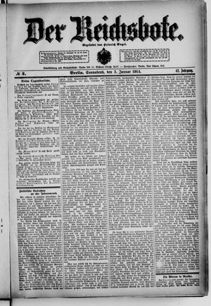 Der Reichsbote vom 03.01.1914
