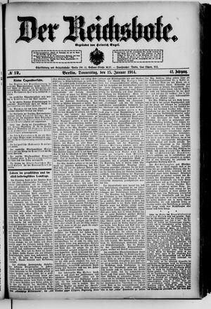 Der Reichsbote vom 15.01.1914