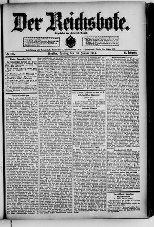 Der Reichsbote on Jan 16, 1914