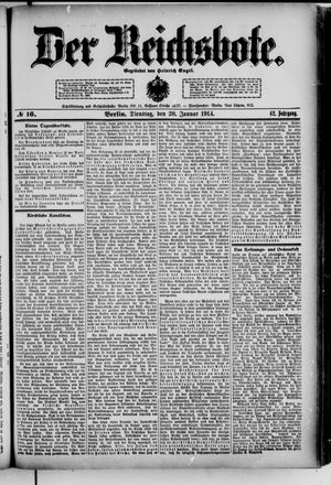 Der Reichsbote on Jan 20, 1914