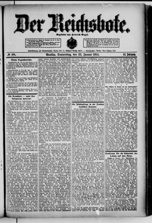 Der Reichsbote vom 22.01.1914