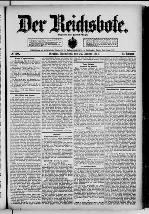 Der Reichsbote vom 24.01.1914