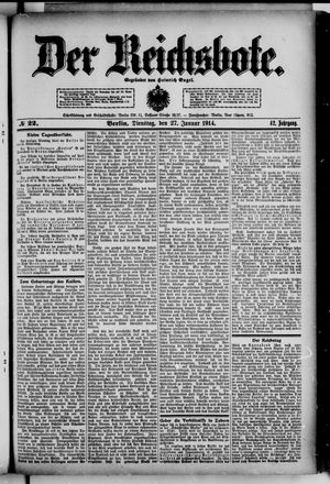 Der Reichsbote vom 27.01.1914
