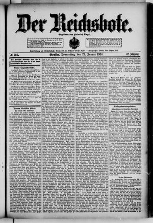 Der Reichsbote on Jan 29, 1914