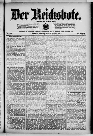 Der Reichsbote vom 08.02.1914