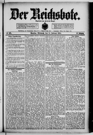 Der Reichsbote vom 11.02.1914