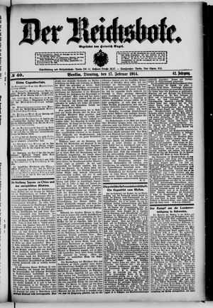 Der Reichsbote vom 17.02.1914