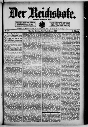 Der Reichsbote vom 20.02.1914