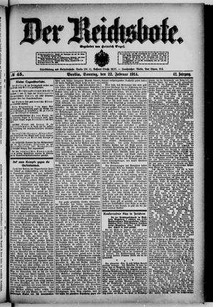 Der Reichsbote vom 22.02.1914