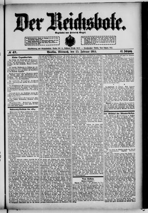 Der Reichsbote vom 25.02.1914