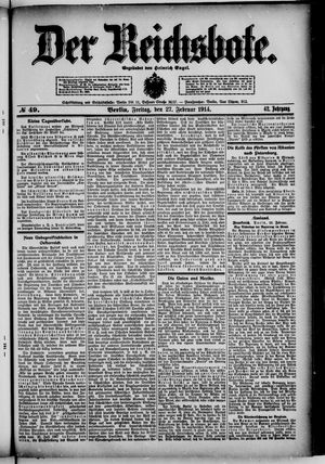 Der Reichsbote vom 27.02.1914