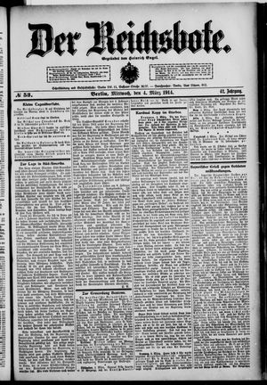 Der Reichsbote vom 04.03.1914