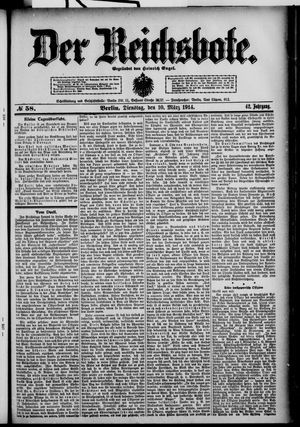 Der Reichsbote vom 10.03.1914