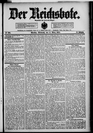 Der Reichsbote vom 11.03.1914