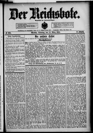 Der Reichsbote vom 15.03.1914