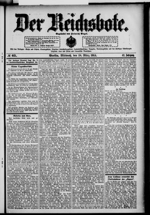 Der Reichsbote vom 18.03.1914