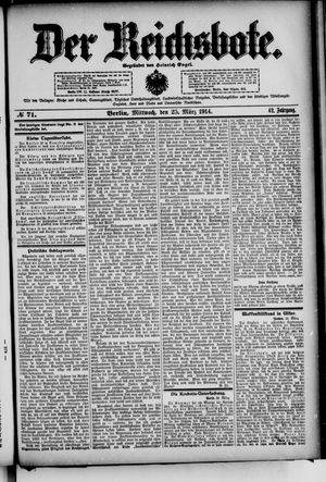 Der Reichsbote vom 25.03.1914