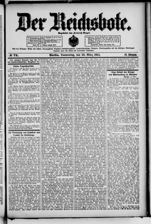 Der Reichsbote on Mar 26, 1914