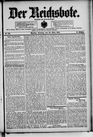 Der Reichsbote on Mar 29, 1914