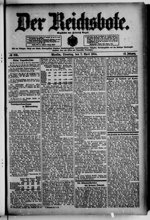 Der Reichsbote vom 07.04.1914