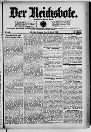 Der Reichsbote on Apr 12, 1914