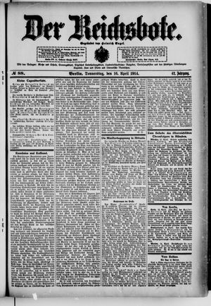 Der Reichsbote vom 16.04.1914