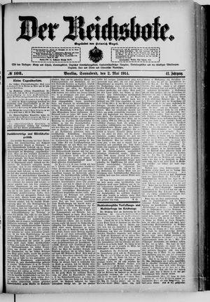 Der Reichsbote vom 02.05.1914