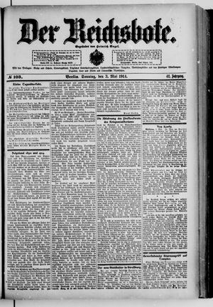 Der Reichsbote on May 3, 1914