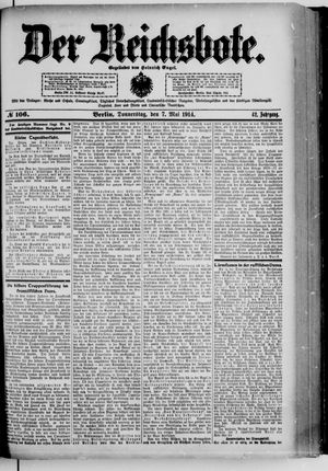 Der Reichsbote on May 7, 1914