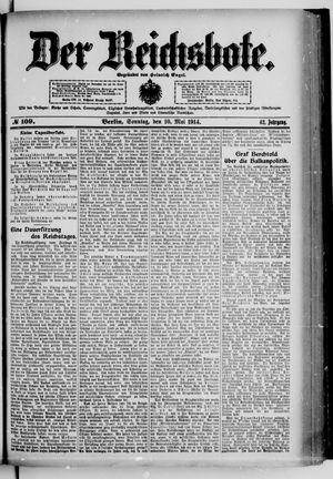 Der Reichsbote vom 10.05.1914