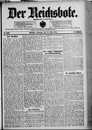 Der Reichsbote vom 31.05.1914