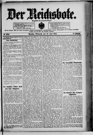 Der Reichsbote vom 10.06.1914