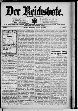 Der Reichsbote vom 24.06.1914