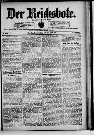 Der Reichsbote vom 25.06.1914