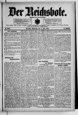 Der Reichsbote vom 08.07.1914