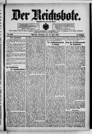 Der Reichsbote vom 12.07.1914