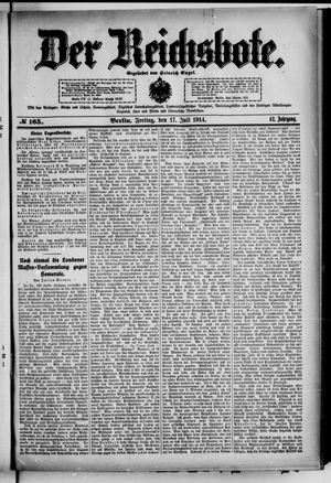 Der Reichsbote vom 17.07.1914