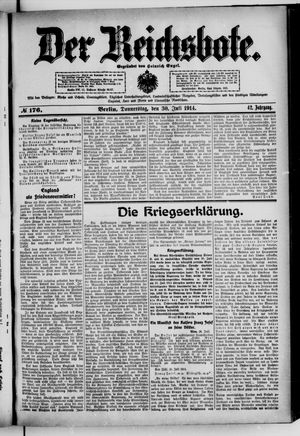 Der Reichsbote vom 30.07.1914