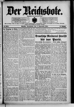 Der Reichsbote vom 05.09.1914