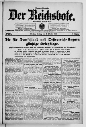 Der Reichsbote vom 02.10.1914